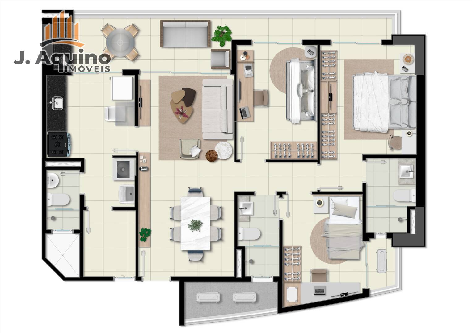 Apartamento à venda com 3 quartos, 6297m² - Foto 16