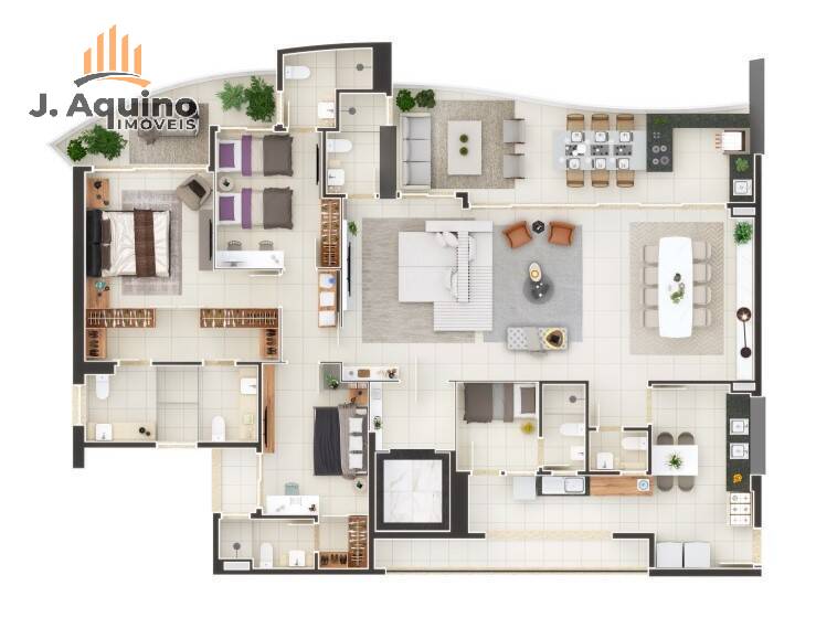 Apartamento à venda com 4 quartos, 218224m² - Foto 20