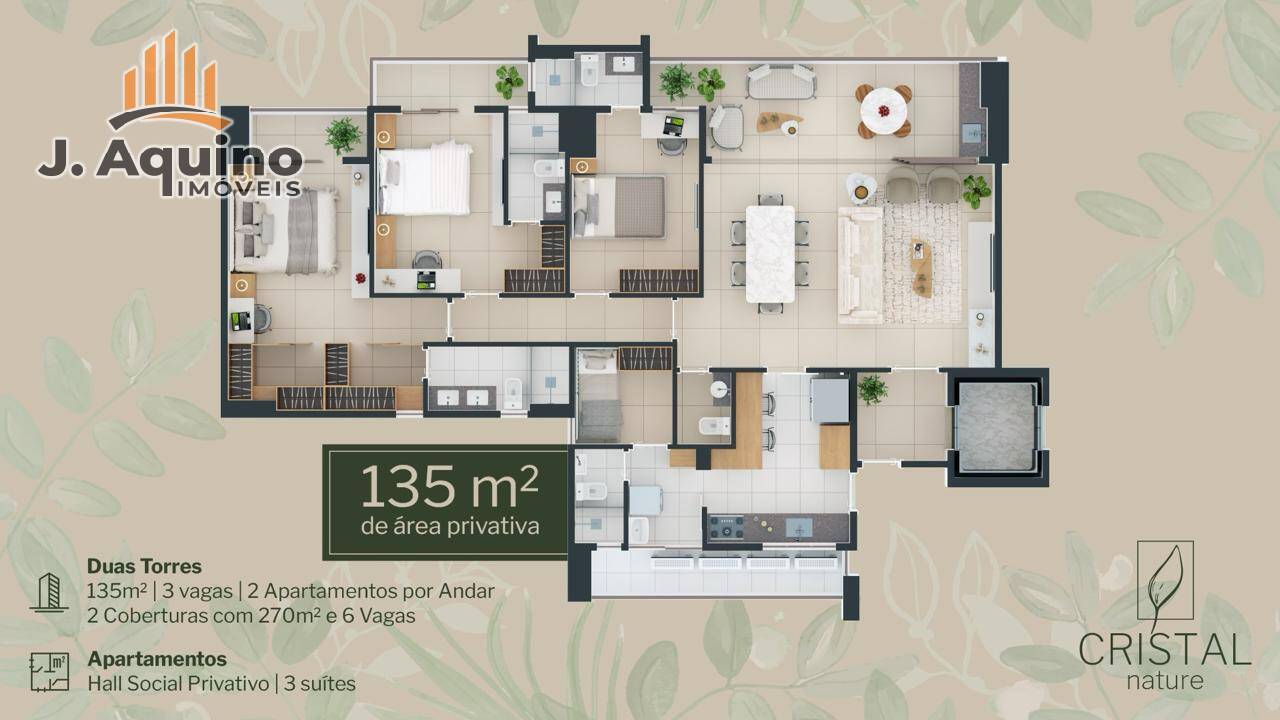 Apartamento à venda com 3 quartos, 135m² - Foto 18