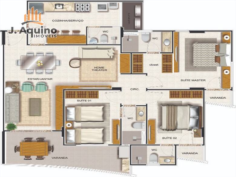 Apartamento à venda com 3 quartos, 100m² - Foto 22