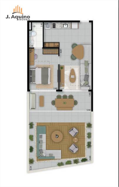 Apartamento à venda com 1 quarto, 2735m² - Foto 19