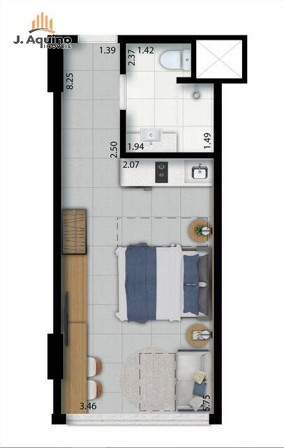 Apartamento à venda com 1 quarto, 2735m² - Foto 21