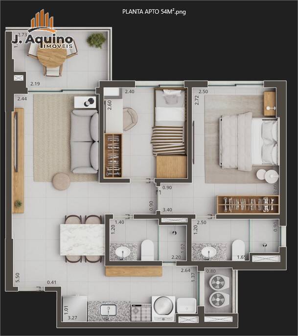 Apartamento à venda com 2 quartos, 5577m² - Foto 21