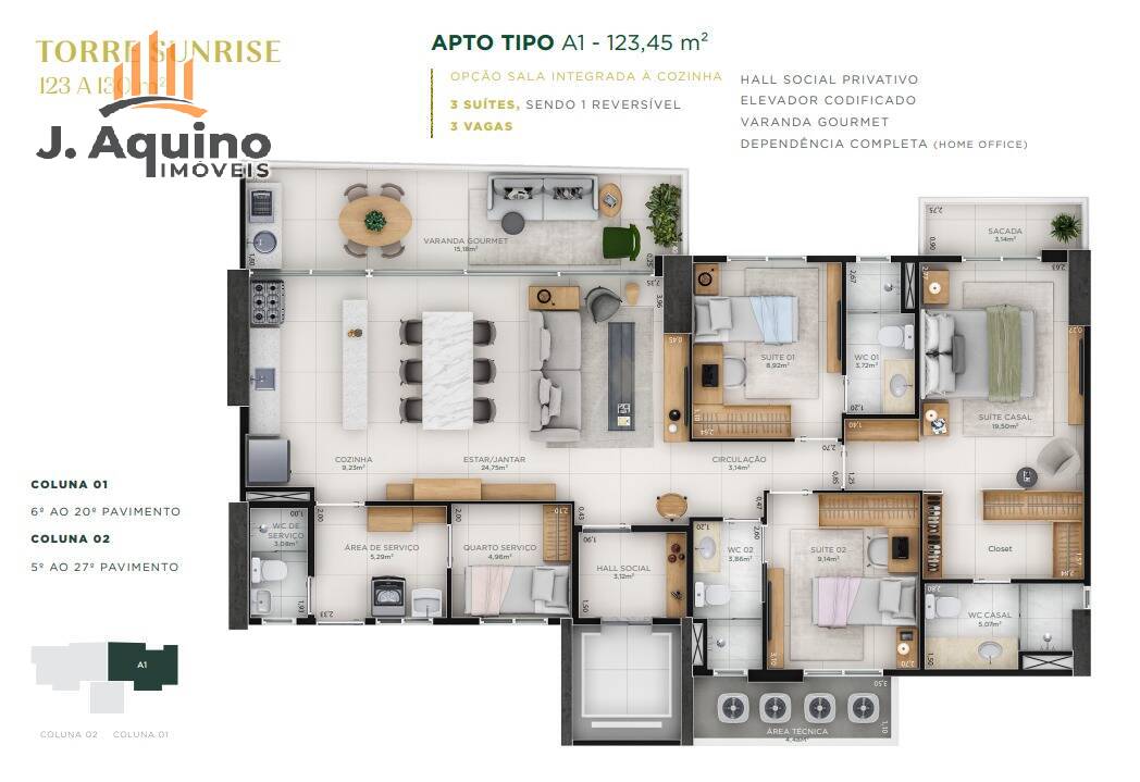 Apartamento à venda com 3 quartos, 98123m² - Foto 18