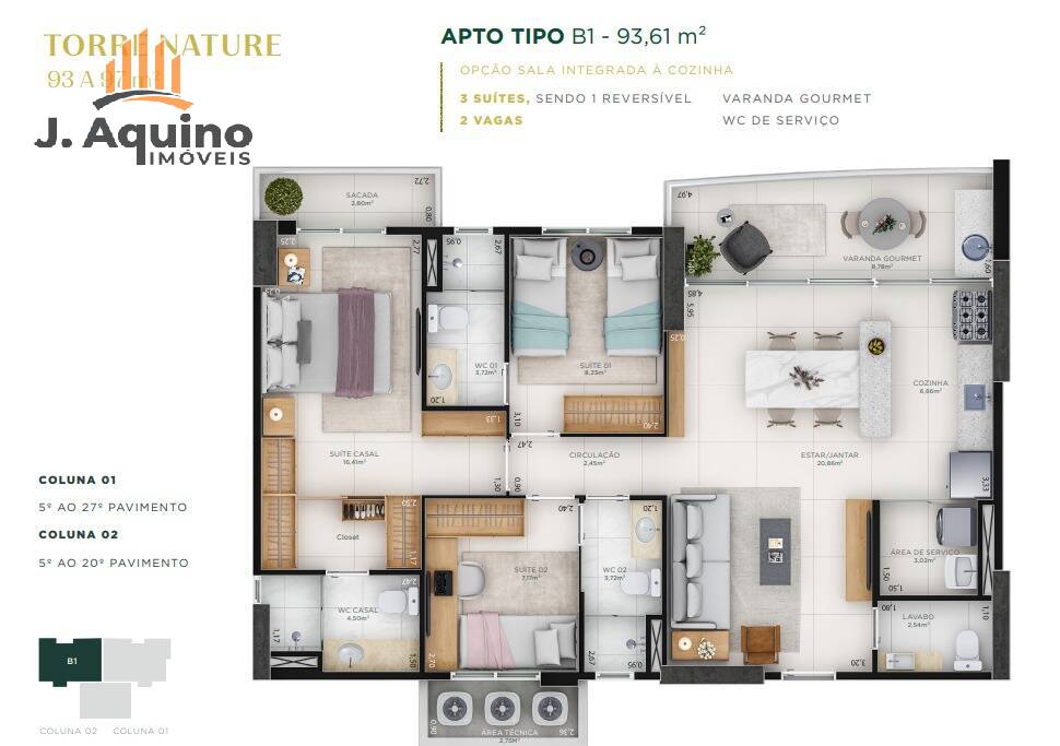 Apartamento à venda com 3 quartos, 98123m² - Foto 19